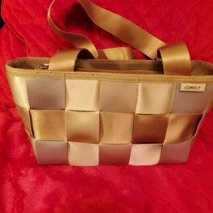 Comely seatbelt shoulder bag GOLD